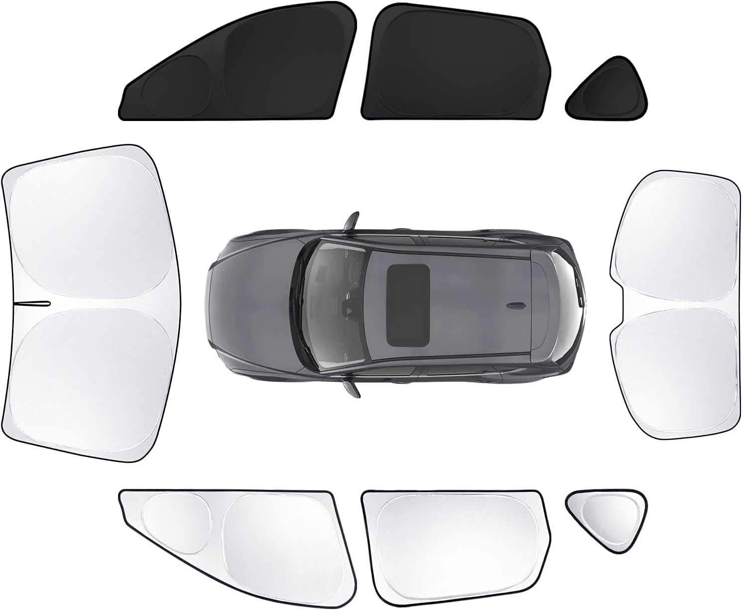 8pcs Car Window Shades for Mazda CX-5 2017-Present Accessories,Windshield Side Rear Full Sunshade,Sun Visor UV Blocking, Privacy Protection and Blackout for Camping Outdoor