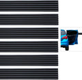 Garage Wall Protector Strip Car Door Protector, Self-Adhesive Rubber Garage Wall Guards for Car SUV Doors, Waterproof Wall Bumper Guards for Cars - 2.75x16 Inches 6 Packs - Black