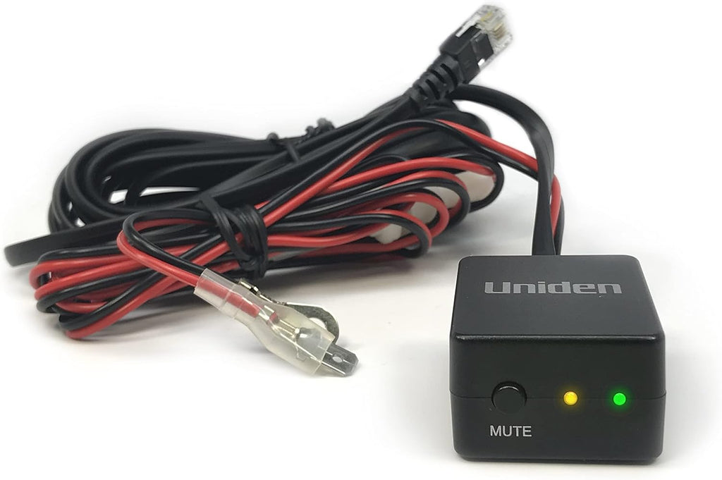 Bundle of Uniden R4w Extreme Long Range Laser/Radar Detector + Uniden Smart Hardwire Kit RDA-HDWKT with Mute Button and LED Alert.