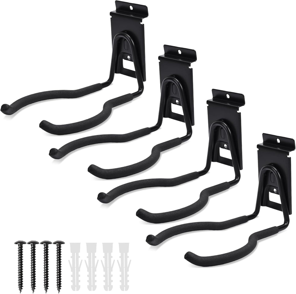 Slatwall Power Tool Hanger, Garage Garden Tool Hooks, Steel String Trimmer Holder Grass Trimmer Organizer, Weed Eater Rack Garage Storage Hook for Weed Wacker, Leaf Blower