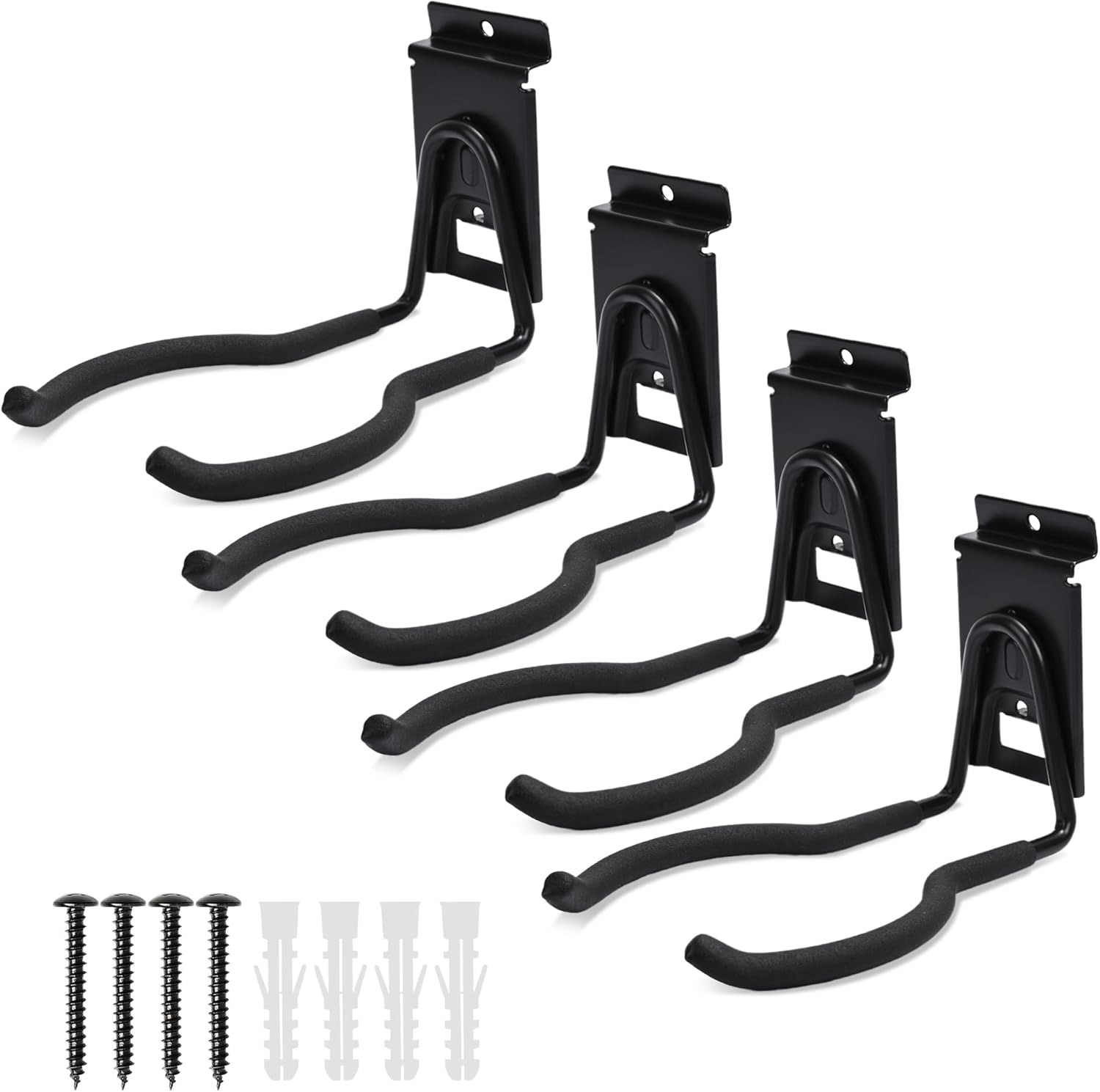 Slatwall Power Tool Hanger, Garage Garden Tool Hooks, Steel String Trimmer Holder Grass Trimmer Organizer, Weed Eater Rack Garage Storage Hook for Weed Wacker, Leaf Blower