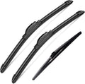 3Pcs Windshield Wipers Blades for Lexus RX350 2010 2011 2013 2014 2015, Original Equipment Replacement Windshield Wiper Blades for My Car- 26"/22"/16" (Pack of 3) J- HOOK