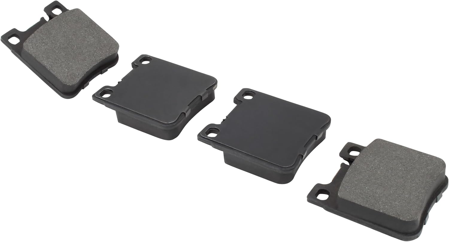 Premium Semi-Metallic Rear Brake Pads (1001-0603M) Compatible with 1991-2010 Chrysler/Mercedes-Benz (300SD/300SE/400SE/400SEL/500SEC/500SEL/600SEC/600SEL/600SL/C43 AMG/C55 AMG/CL500)