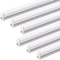 Barrina T5 LED Ceiling Light Fixtures, 2FT, 5000K (Daylight White), 1100LM, 10W, Corded Electric with Built-in ON/Off Switch, Linkable LED Shop Lights for Garage, Workshop, ETL Listed, 6 Packs