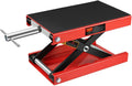 Motorcycle Scissor Jack - 1100LBS Heavy Duty Motorcycle Lift with Safety Lock Pin & Non-Slip Saddle, Manual Crank Handle, 3.7"-18.7" Lift Range for Dirt Bike Stand, Cruiser & ATV Garage Repair
