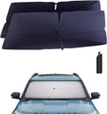 Windshield Sun Shade Umbrella: for Ford-Explorer-2020-2024 - Front Custom Car Window Shades for Explorer ST,SUV,XLT,Limited,Platinum,Sport - Double Thickened Foldable Sunshades Block UV Keep Cool