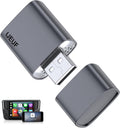 Wireless CarPlay Adapter for Apple iPhone 2025 Upgraded,Ultra-Low Lag,Stable Connection,Mini Apple Car Play Wireless Adapter for Cars with Built-in Wired CarPlay and iPhone iOS 10+,USB A
