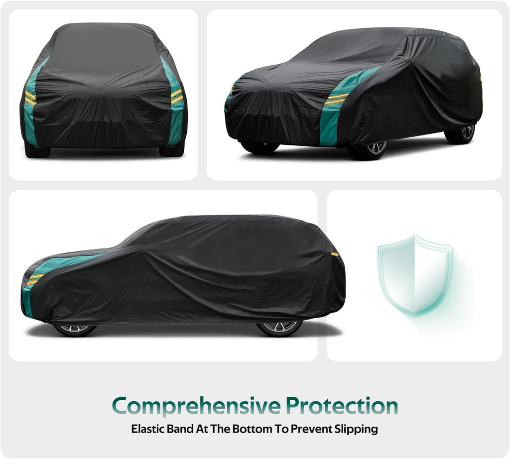 SUV Car Cover Custom Fit for Subaru Outback(1994-2025), Waterproof All Weather for Automobiles, Outdoor Full Cover with Windproof Clip Straps
