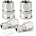 TAISHER 4PCS 304 Stainless Steel Pressure Washer Adapter Kit, Quick Connect Fittings，3/8" Female