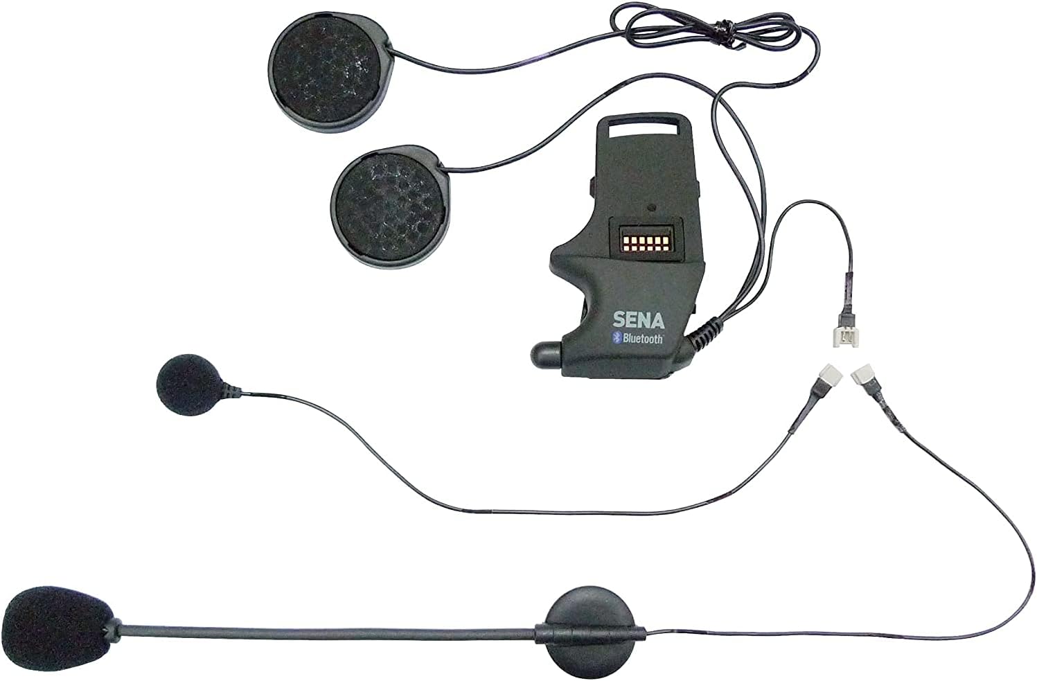 Sena SMH-A0302 Helmet Clamp Kit with Boom and Wired Microphones for SMH10 Bluetooth Headset, Black
