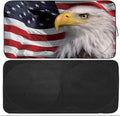 Gven Car Shade Patriotic Sun Shade with USA Flag Front Windshield Shade for Heat Protection Patriotic Car Accessories for Pickup Truck SUV (Flag, L)