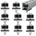 SKTREX Anti-Skid designTrolley Roller Wheels Limit Trolley Assembly Positioning for Unistrut Strut Channel with 1-5/8" Wide and All 1-5/8" or Taller Strut Channel Pack of 8