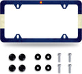 Colorado State Flag License Plate Frame License Plate Stainless Steel Parts Funny License Plate Decorative with Screws Size 12.3" x 6.3" for Men Women