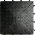 Big Floors GarageDeck Coin Pattern, Durable Copolymer Interlocking Modular Non-Slip Garage Flooring Tile (Black, 48 Pack of 12 x 12" Tiles)