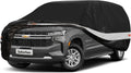 10 Layers SUV Car Cover Custom Fit for Chevrolet Chevy Suburban (1973-2025) Waterproof All Weather for Automobiles, Outdoor Full Cover Sun UV Rain Protection with Cotton.Black