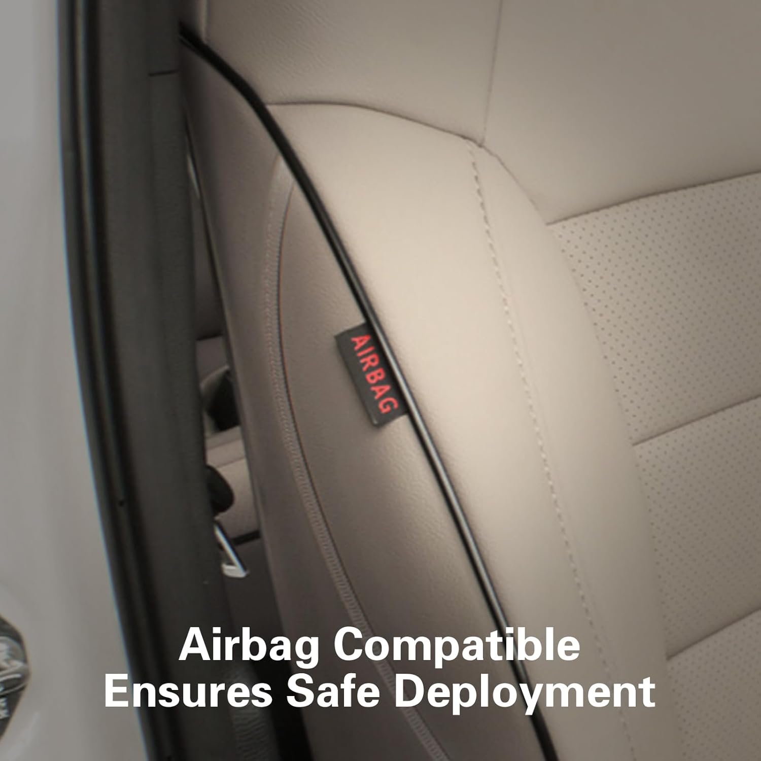EKR Sienna Seat Covers for 2021-2025 Toyota Sienna XLE,XSE,Limited,Platinum,7 Seats,2nd Row Captain Chairs W/NO Legrest,Waterproof Seat Covers Full Set for Cars,Car Seat Protectors -Leather(Beige)
