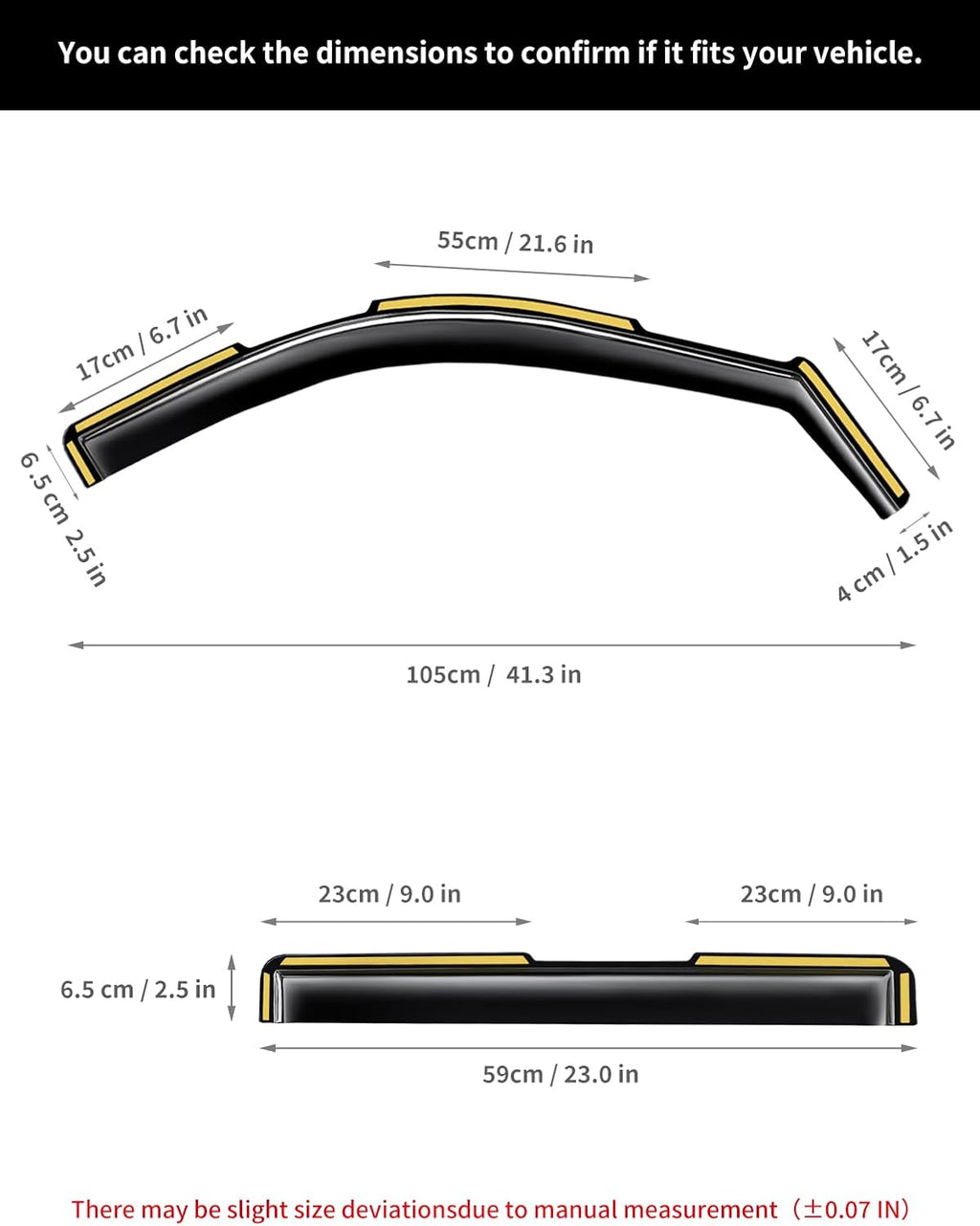 in-Channel Window Rain Guards Fit for Jeep Grand Cherokee 2-Row 2022 2023 2024 2025 (Not for L,Not for 3-Row) Extra Durable Window Deflectors Vent Visors Shades Visors Rain Guards -4 pcs