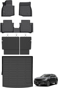 ANBINGO® Floor Mats & Seatback Cargo Liner for 2025 CX-50 Hybrid | All Weather TPE CX50 Floor Liners | 1st & 2nd Row Custom Mats Full Set | (Velcro Tape Fixed Backseat) CX50 Accessories - Black