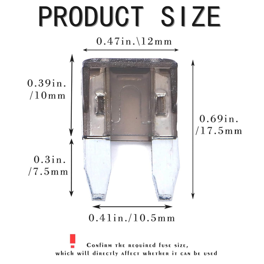 100 Pack Auto Fuses 2 AMP APM/ATM 32V Mini Blade Style Fuses 2A Short Circuit Protection Car Fuse (2 AMP)