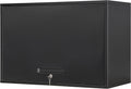 Yizosh Metal Garage Wall Cabinet with Doors and Shelves, Wall Mounted Metal Storage Cabinet, Floating Garage Tool Cabinet for Garage, Basement, Kitchen, Warehouse (Black, 21.6" H)