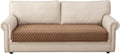 Eismodra Couch Cover,Sectional Couch Covers,Sofa Covers for 3 Cushion Couch,Anti-Slip Sofa Slipcovers for Dogs Cats Kids Loveseat Recliner L Shaped Armrest Backrest,Brown 43''x94''(Only 1 Piece)