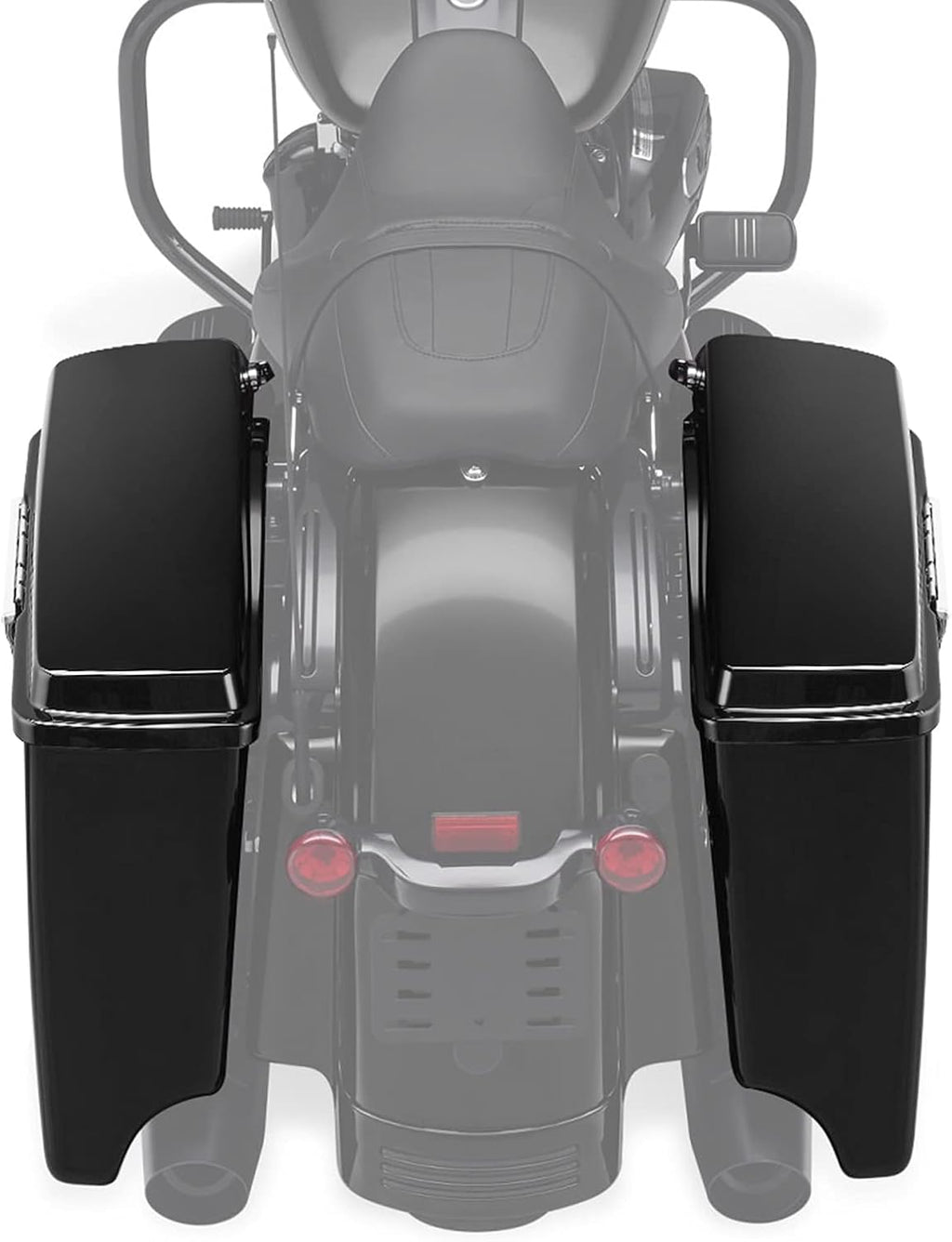 XFMT Motorcycle Stretched Saddlebags 5" Extended Hard Saddle Bags For Harley Touring Road King Street Glide Road Glide Electra Glide Ultra Classic 1993-2013