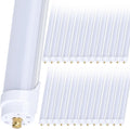 25-Pack, 8 Foot LED Bulbs, 100W 15000lm 6000K Cold White, Super Bright, T8 T10 T12 LED Tube Lights, FA8 Single Pin LED Lights, Frosted Cover, 8 Foot LED Bulbs to Replace Fluorescent Light Bulbs