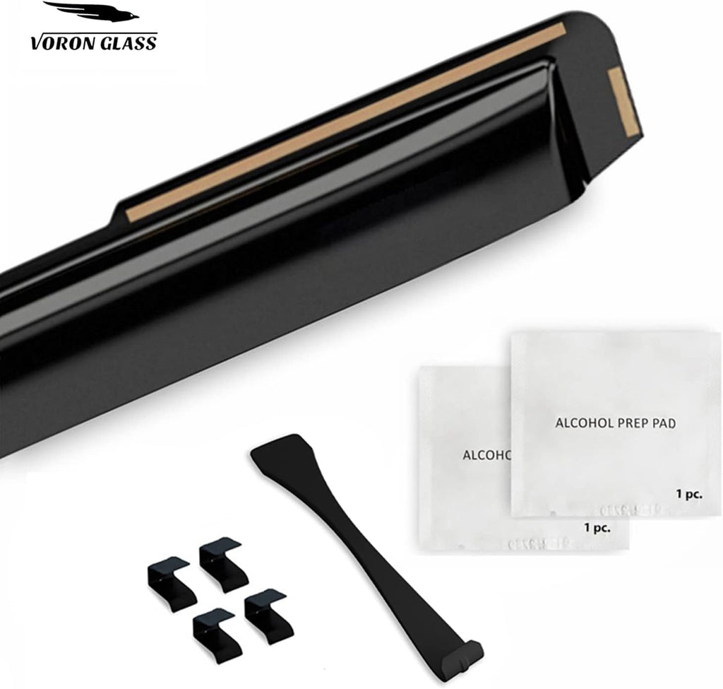 Voron Glass in-Channel Extra Durable Rain Guards for Toyota Sequoia 2023-2025, Window Deflectors, Vent Window Visors, 4 Pieces - 200556