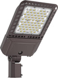 Parking Lot Light 200W 30,000LM Slip Fitter Led Street Pole Light with Dusk-to-Dawn Photocell 5000K 100-277V IP65 Waterproof Outdoor Commercial Area Lighting for Parking Lot, Roadways