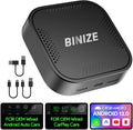 BINIZE CarPlay Ai Box 2.0 Wireless CarPlay/Android Auto with Video APPS 4G+64GB, 8Core, Supports Cars with OEM Wired CarPlay/Android Auto