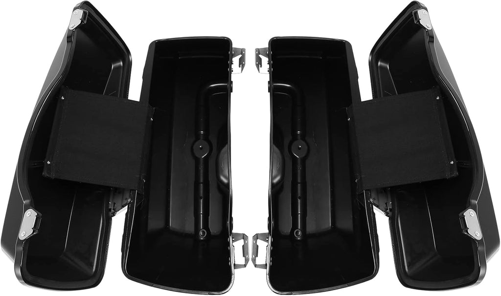 Green-L Gloss Black Hard Saddlebags Fit for Harley Touring Road King Street Glide Electra Glide Ultra 1994-2013