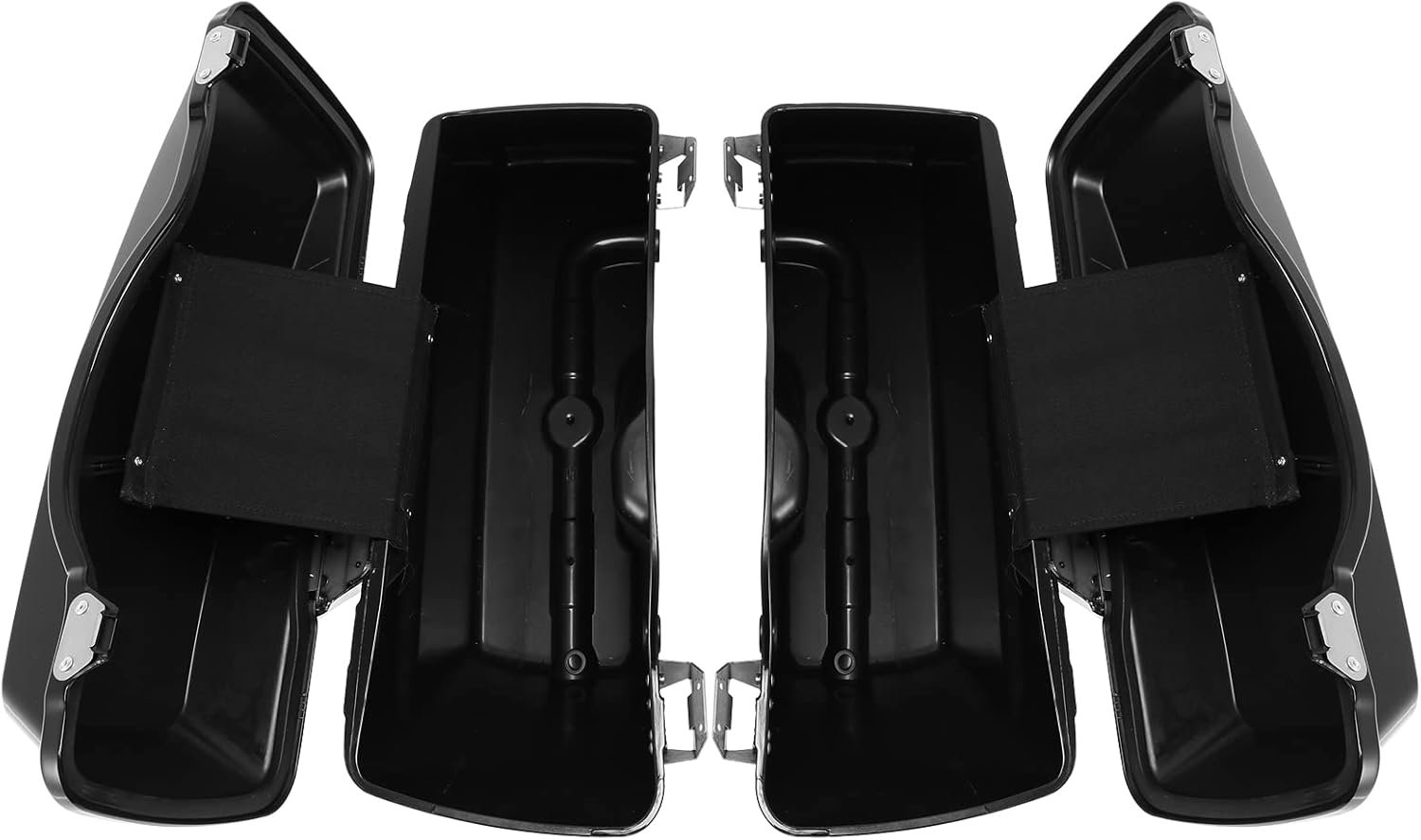 Green-L Gloss Black Hard Saddlebags Fit for Harley Touring Road King Street Glide Electra Glide Ultra 1994-2013