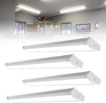 HYPERLITE 4FT LED Wraparound Light 6600LM, 60W/50W/40W, 4000K LED Shop Lights Surface Mounting，AC120V Led Ceiling Wraparound Light for Garage, Office Kitchen, Hallway, Fluorescent Replacement, 4P