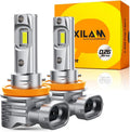 OXILAM H11 LED Bulbs, 30000 Lumens 800% Ultra-Bright, 6500K Pure White H8 H9 Fog Light, Easy Plug-N-Play Installation, IP68 Waterproof, Pack of 2