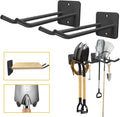 Garage Storage Hooks Heavy Duty Steel Tool Organizer Wall Mount Hangers Hooks Racks for Ropes Hoses and Garden Yard Tools Organization Holder Bulk Items Hanging Tool 9 Inch (2 PACK)
