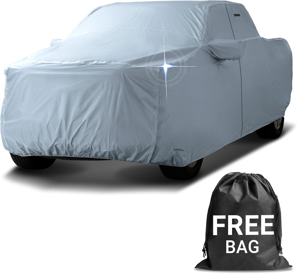 iCarCover Premium Truck Cover Compatible with GMC Sierra 1500 Crew Cab, Short Bed 5.8 ft. Waterproof All Weather Rain Snow Sun UV Protector, Full Exterior Truck Covers [ Fits 2004-2024 ]
