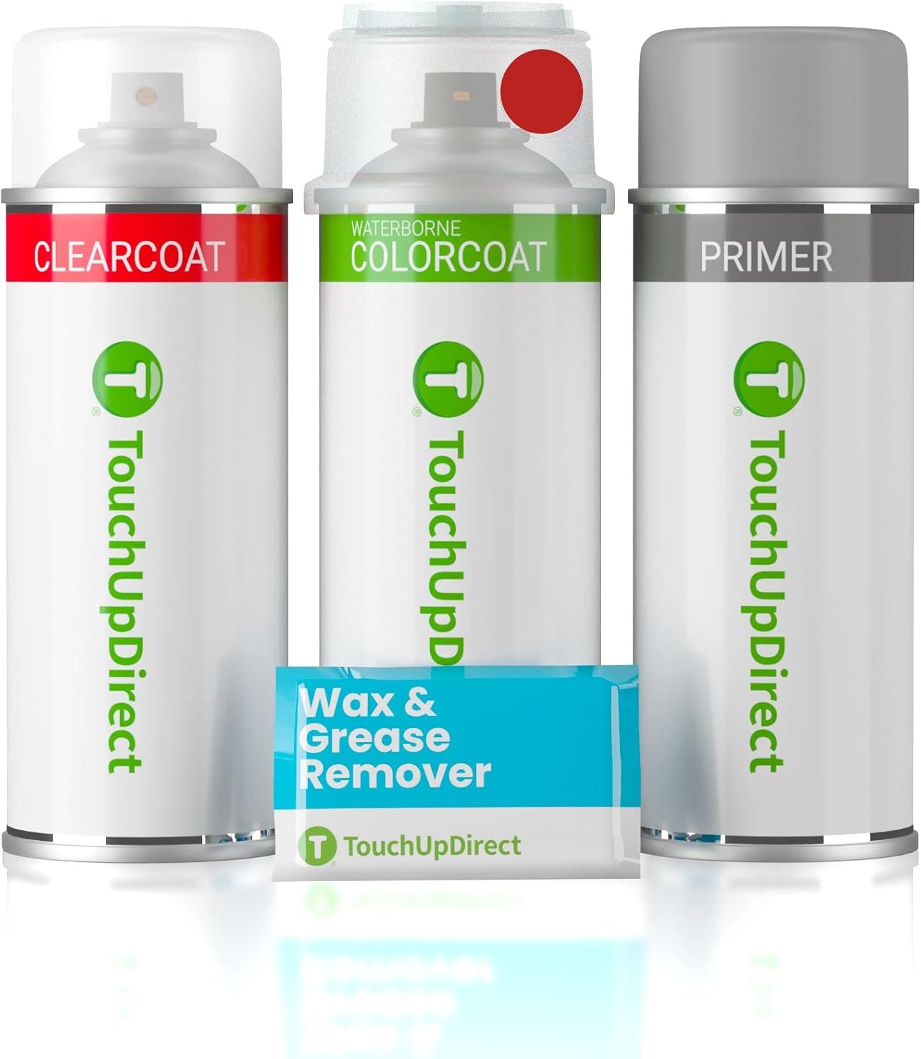 TouchUpDirect 3L5 Radiant Red Compatible with Toyota Exact Match Touch Up Paint Aerosol - Preferred Kit