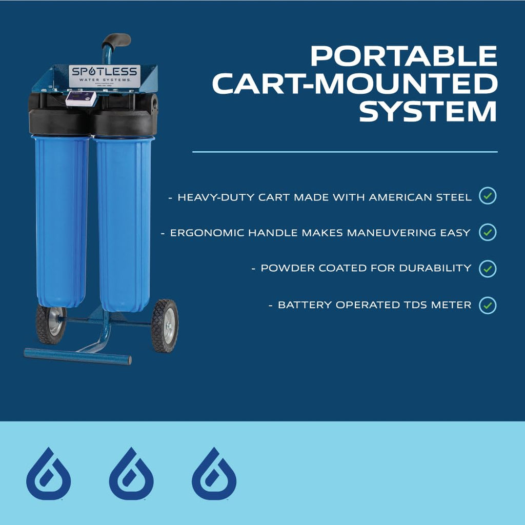 CR Spotless Water Systems - DIC-20 Simplest RV & Car Wash System, Rinse Works for All Vehicles, Motorcycles, Bikes, Boats, Planes, Yachts, Deionized Towel Drying Eliminated, 1 Pack