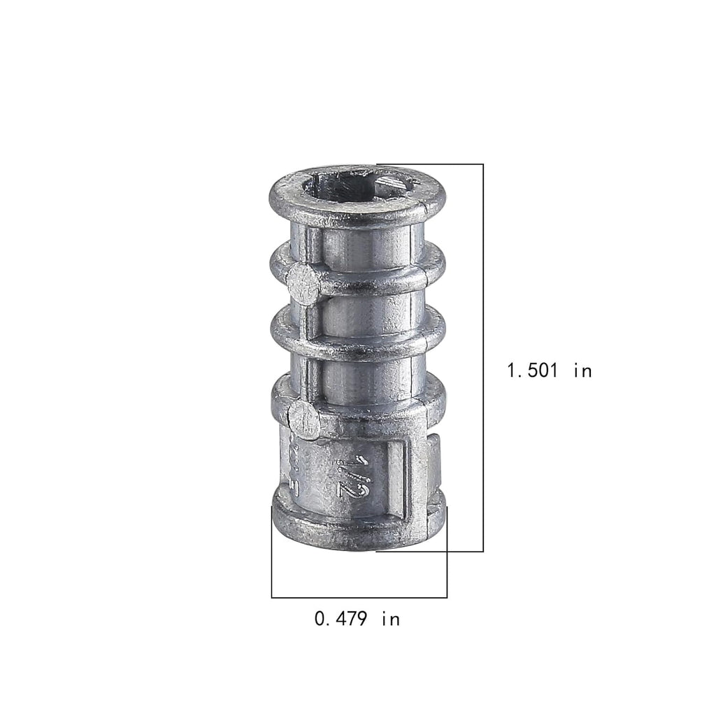 Wensilon(100pcs) 1/4 * 1-1/2 Lag Shield Anchor Long Zinc Alloy Bolts Concrete Anchors, Zinc Alloy Masonry Anchors Hole
