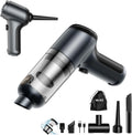 Mini Vacuum Cleaner, 120W High Power Handheld Car Vacuum Cleaner, 2 in 1 Air Duster and Hand Held Vacuum Portable Cordless, Rechargeable Small Vacuum for Car, Home, Office, Pet（Black）