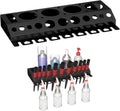 Spray Bottle Storage Rack, Wall Mount Bottle Organizer Car Detailing, Detailing Brush Organizer, Car Beauty Shop Accessory Display, 3/8" Air Tool Holder for Garage and Workspace, 2Pcs, Black