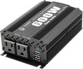 600W Power Inverter DC 12V to AC(2 Outlets) 110V Car Charger Plug Inverter Adapter Converter with 4.2A Dual USB Charging Ports for RV Camping Travel
