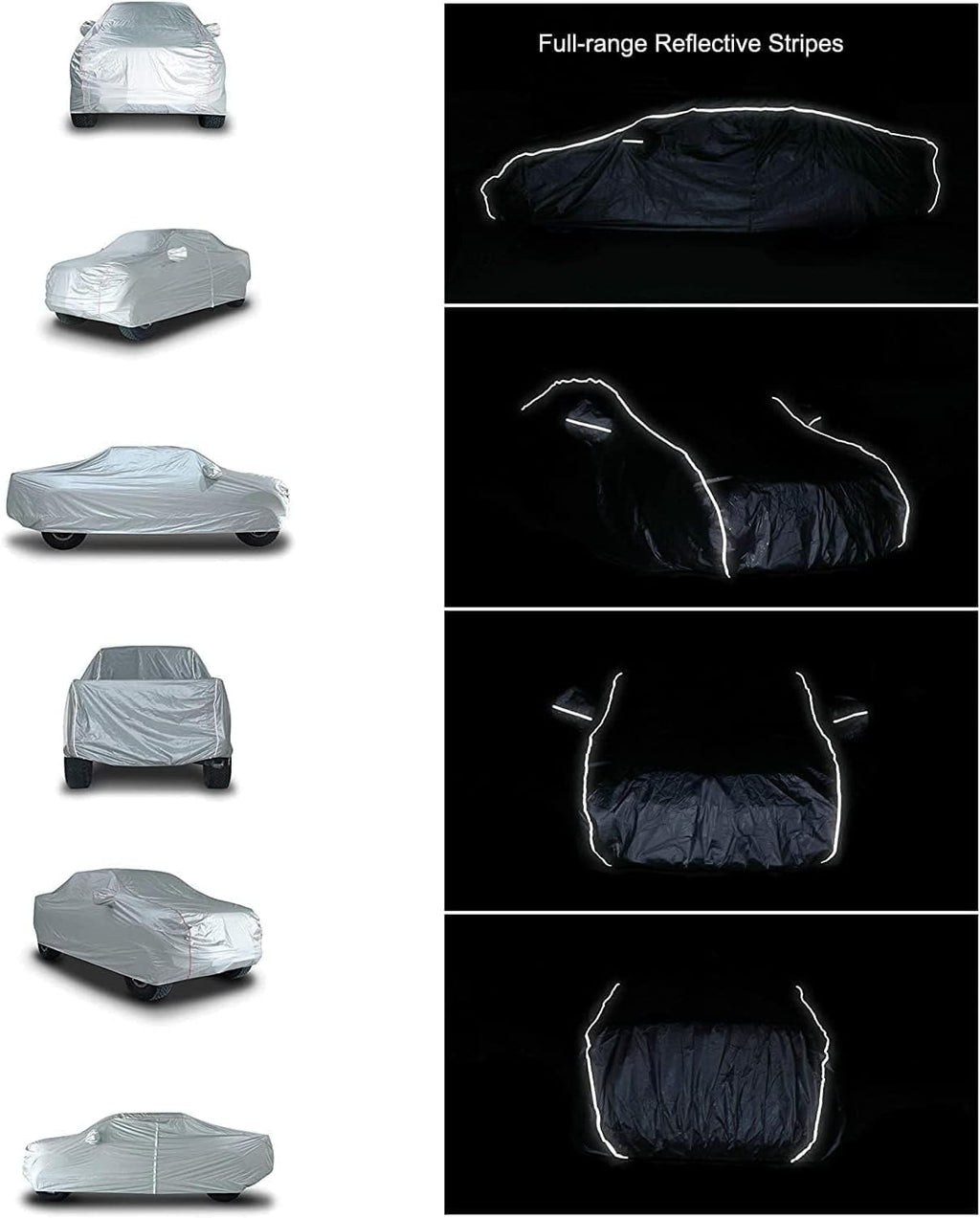 Tecoom Waterproof Car Cover for Tesla Model Y Honda CRV, UV Protection Car Covers for Toyota Corolla RAV4 Jeep, Door Zipper/Lock Windproof Car Cover All Weather Outdoor Indoor Fit 170-190 Inches SUV