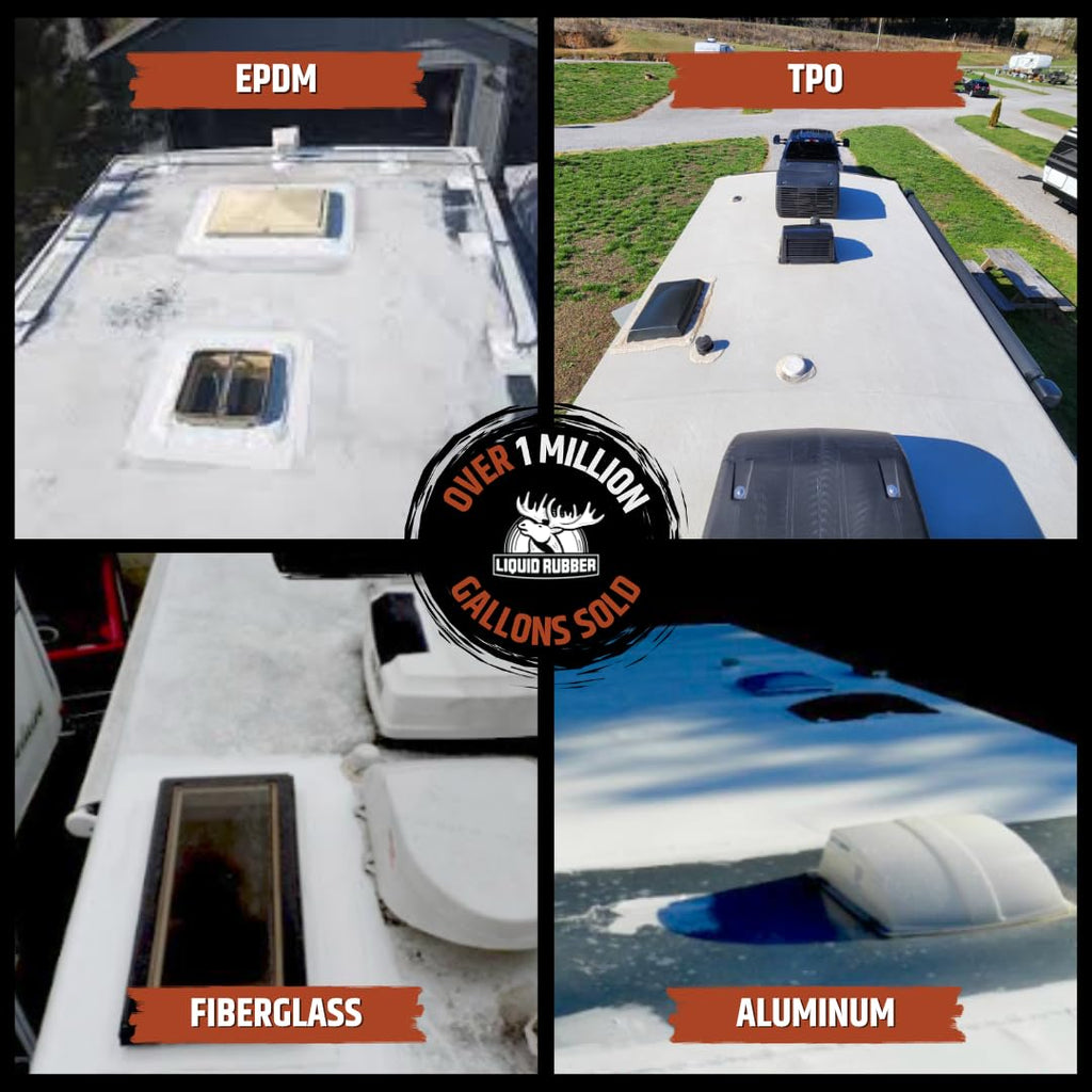 Liquid Rubber RV Lap Sealant, White, 2 Pack