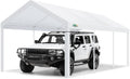 COBIZI Carport Canopy 12x20 Heavy Duty Car Tent Garage, Galvanized Frame Car Canopy Outdoor Shelter Waterproof & UV Protected with Built-in Sandbags & All-Season Tarp for Car Boat Truck, White