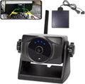 1080P Solar Magnetic Wireless Backup Camera, 90 Days Standby Rechargeable Battery, Waterproof Rear/Front View Camera for Hitching Boat Trailer Horse Pickup RV Car for iPhone iPad Android