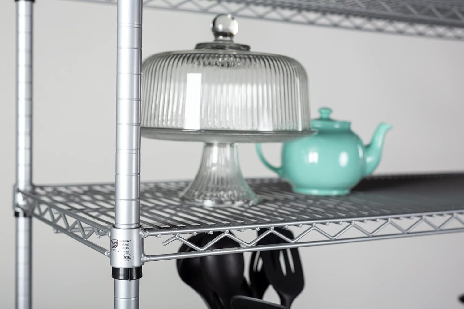 Omega 21" Deep x 60" Wide x 74" High 3 Tier Gray Starter Shelving Unit