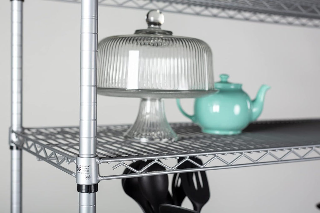 Omega 12" Deep x 24" Wide x 80" High 3 Tier Gray Starter Shelving Unit