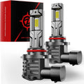 [2025 Upgrade] 9005 Led Bulbs, [latest & Brightest] 40000lm 800% Brightness Fog Lights Bulbs Real 1:1 Mini Size Design, Plug and Play Non-Polarity, 6000k Cool White，Pack of 2