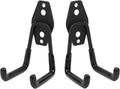 Wall Mount Heavy Duty Garage Hooks (2-Pack) – Wall Mounted Storage Hooks for Ladders, Bikes, Tools & More – Rust-Resistant Steel with Anti-Slip PVC Coating Small U Hooks